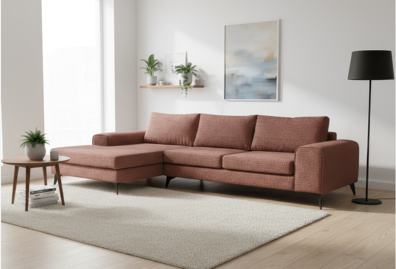 Venice Basket Weave Corner Sofa