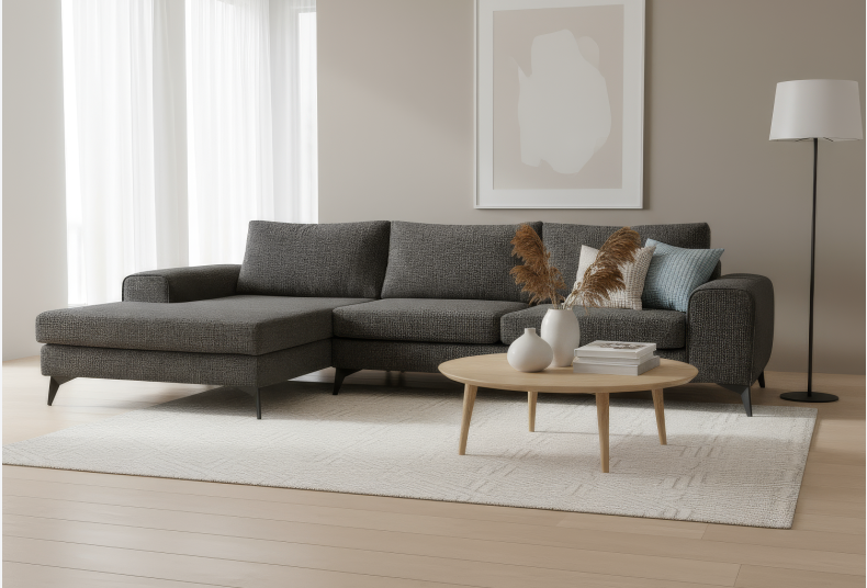 Venice Basket Weave Corner Sofa