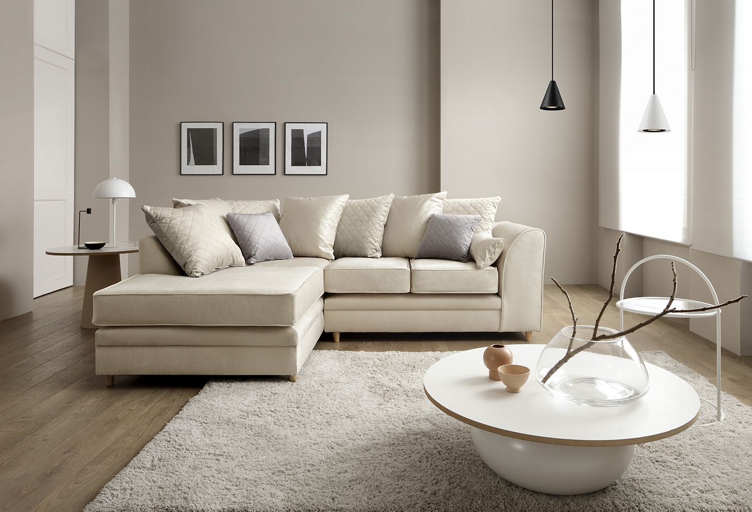 Chicago Velvet Corner Sofa