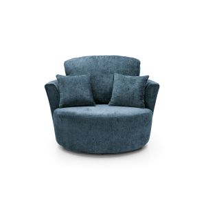 Harriet Crushed Chenille Swivel Chair