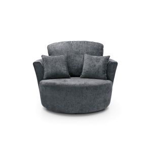 Harriet Crushed Chenille Swivel Chair