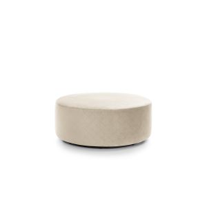 Chicago Quilted Velvet Large Swivel Footstool