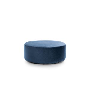 Chicago Quilted Velvet Large Swivel Footstool
