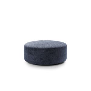 Ingrid Chenille Large Swivel Footstool