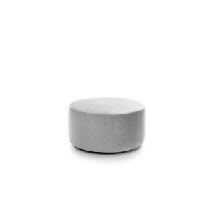 Chicago Quilted Velvet Swivel Footstool