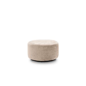 Harriet Crushed Chenille Swivel Footstool