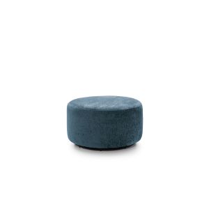Harriet Crushed Chenille Swivel Footstool