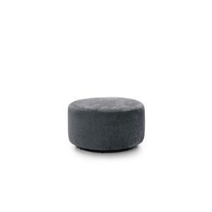 Harriet Crushed Chenille Swivel Footstool