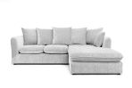 Lucas Water Repellent Velvet Chenille Corner Sofa