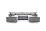 Harriet Crushed Chenille U-Shape Sofa
