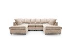 Harriet Crushed Chenille U-Shape Sofa