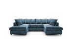 Harriet Crushed Chenille U-Shape Sofa