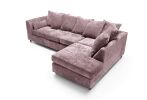 Harriet Large Crushed Chenille Corner Sofa