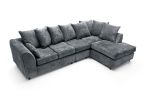 Harriet Large Crushed Chenille Corner Sofa