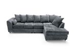 Harriet Large Crushed Chenille Corner Sofa