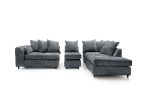 Harriet Large Crushed Chenille Corner Sofa
