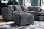 Harriet Crushed Chenille Footstool