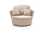 Harriet Crushed Chenille Swivel Chair