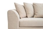 Jumbo Cord 3 Seater Sofa Grid-Textured