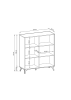 Diamond Cabinet 104cm