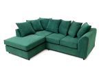 Jumbo Cord Corner Sofa Grid-Textured