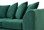Jumbo Cord Corner Sofa Grid-Textured