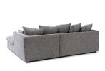 Lucas Textured Stone Grey Corner Sofa