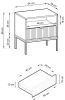 Nova Bedside Table 54cm