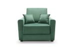 Olly Velvet Single Sofa Bed