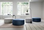 Chicago Velvet Swivel Footstool