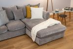 Lucas Water Repellent Velvet Chenille Corner Sofa