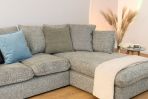 Lucas Textured Stone Grey Corner Sofa