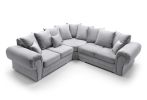 VERONA CRUSHED CHENILLE CORNER SOFA
