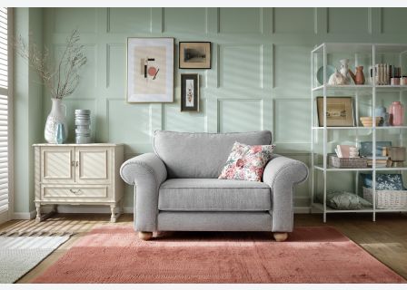 Ingrid Love Seat | Light Grey