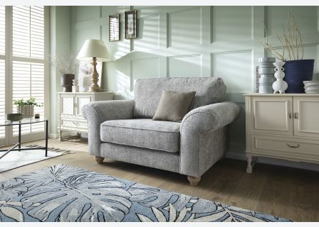 Ingrid Love Seat | Ash Grey