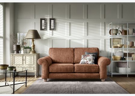 Ingrid 2 Seater Sofa | Burnt Orange