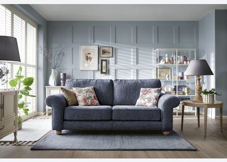 Ingrid 3 Seater Sofa | Dark Blue