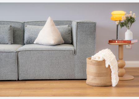 Doris Basket Weave 4 Seater Sofa