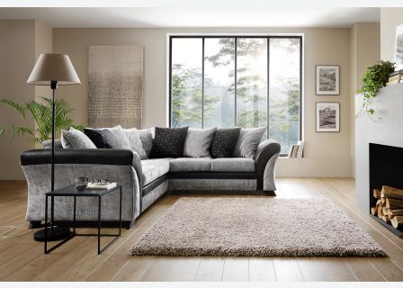 FARROW CRUSHED CHENILLE CORNER SOFA