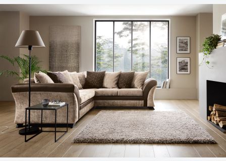 FARROW CRUSHED CHENILLE CORNER SOFA