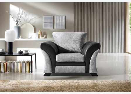 FARROW CRUSHED CHENILLE ARMCHAIR