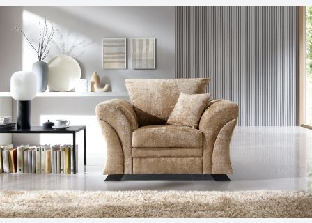 FARROW CRUSHED CHENILLE ARMCHAIR