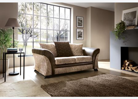 FARROW CRUSHED CHENILLE 2 SEATER SOFA