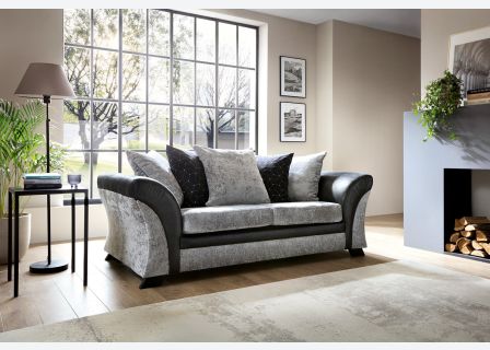 FARROW CRUSHED CHENILLE 3 SEATER SOFA