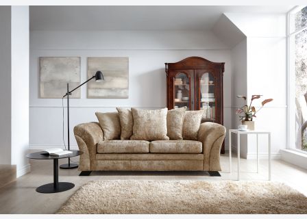 FARROW CRUSHED CHENILLE 3 SEATER SOFA