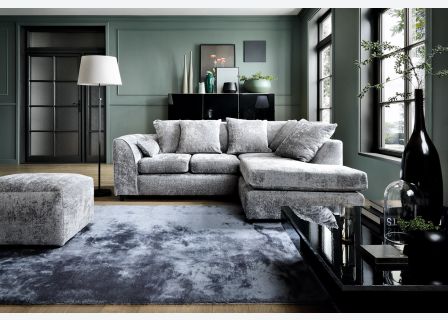 Harriet Crushed Chenille Corner Sofa