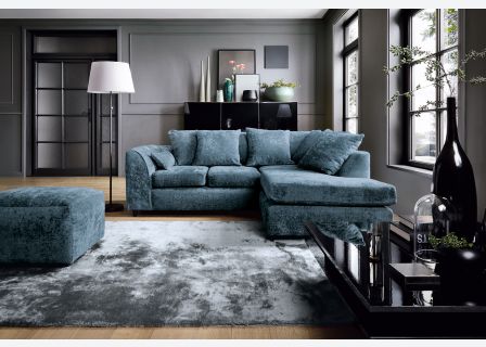 Harriet Crushed Chenille Corner Sofa