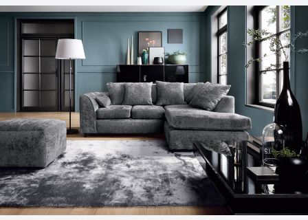 Harriet Crushed Chenille Corner Sofa