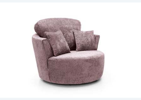 Harriet Crushed Chenille Swivel Chair