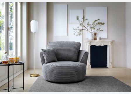 Jumbo Cord swivel chair